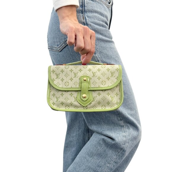 LOUIS VUITTON Vintage Monogram Mini Lin Mary Kate Trousse Pochette [105339] - Picture 4 of 13